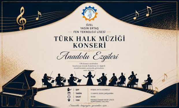 Anadolu Ezgileri Türk Halk Müziği Konseri’ne Davet